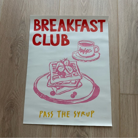Urban Outfitters Other - Breakfast Club Canvas Art Print Poster
